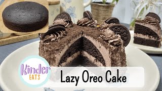 Lazy Oreo Cake | No Oven | Eggless | 3 Ingredients Only | Easy & Quick | Baking Recipe | Kinder Eats