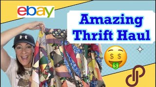 Amazing thrift haul to sell on eBay & Poshmark! I scored big!