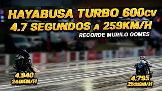 Hayabusa Turbo 600cv! 4.7 segundos a 259km/h @MuriloMG87