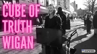 Cube of Truth Wigan (Anonymous for the Voiceless) Activism 2 inc footage from Land of Hope and Glory