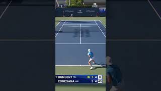 Francisco Comesaña wins an insane point against Humbert! 🤯 #atptennis #tennis #comesaña # humbert