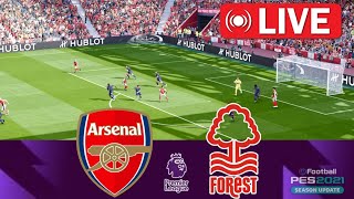 Arsenal vs Nottigham Forest LIVE 🔴 Premier League 2024/25 ⚽ LIVE Match Now PES21