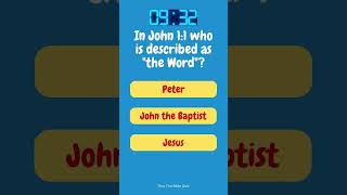 Bible Quiz Byte: Unmasking the Identity of ‘the Word in John 1:1 #biblequiz #john1 #bibletrivia