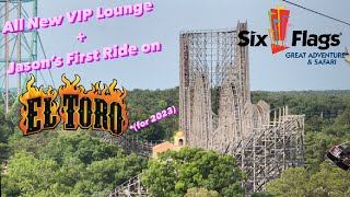 Checking Out the New VIP Lounge at Six Flags GAdv + @acceleratedcreative 1st Ride on El Toro in 2023