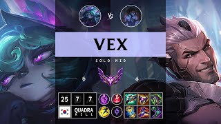 Vex Mid vs Sylas: Quadra Kill, Legendary - KR Master Patch 14.15