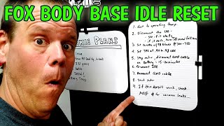 The 89G - 🔧 FOX BODY Official Ford Procedure Base Idle Reset 🔧 - EP55