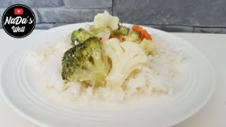 Reis Gemüsepfanne, Rezept | Reis mit Gemüse zum Mittagessen  | NaDas Welt Rezepte