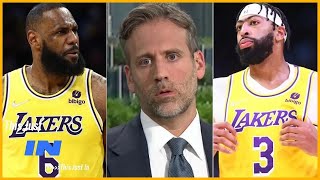 Max reacts to the Lakers' loss to the Cavs last night; AD's status for Lakers vs. Raptors tonight