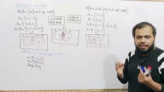 Operation on Sets by Shahzad Ahmed. #compliments #sets #union #intersection #1styearmath