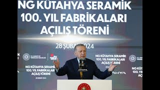 NG Kütahya Seramik 100. Yıl Fabrikaları Açılış Töreni