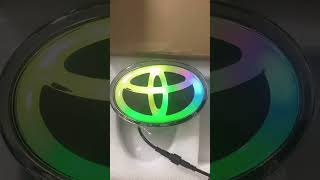 RGB #Toyota Dynamic Light Up Emblem Lights. #carledlogo