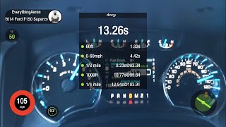 2014 F150 ECOBOOST SCREW w/ MPT E85 PR-X TUNE!| 12.94s 1/4 mile pass using Dragy meter!