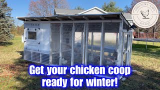 How to winterize your chicken run