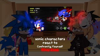 sonic characters react to Confronting Yourself | Confronting Yourself [Final Zone] | gya gacha