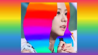 JISOO with 10 different hair colours 💜