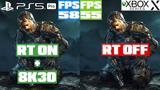 The Callisto Protocol - NEW PS5 Pro Update - 8K30FPS With RT On PS5 Pro - PS5 Pro vs Xbox Series X