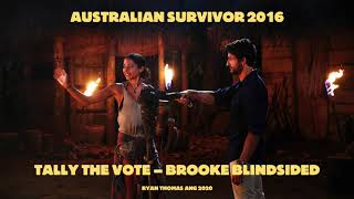 Australian Survivor 2016 - Tally the Vote: Brooke Blindsided