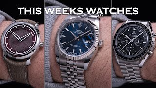 This Weeks Watches - Rolex Datejust 36, Omega Speedmaster, Ming 17.09 Burgundy & More [Episode 68]