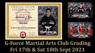 G-Force Martial Arts Club - Grading September 2021