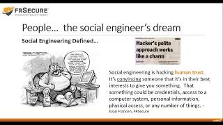 On Demand Webinar: IT Security - People...the Social Engineer's Dream