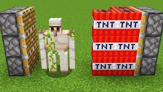 Minecraft Iron golem + Tnt =