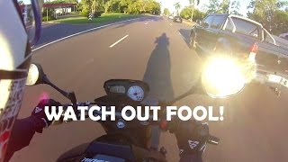 Revbombing Does Work (Close Call on the FZ8)