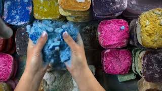 100 Mass Crush Dusty Colorful Blocks || Edit Compilation || Oddly Satisfying || ASMR Astha02