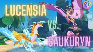 LUCENSIA VS SAUKURYN (Creatures of Sonaria)