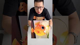 Nhờ anh bạn LÀM LỒNG ĐÈN CON CÁ 😱 kết quả như mong đợi | Bò Cutie #diy #shorts