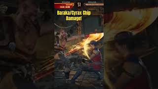 Baraka combos Cyrax Chip Damage Combo Mortal Kombat 1 MK1 MK 1 #shorts #short #mk #fightinggames