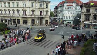 Przejazd wyścigu Tour de Pologne przy Zamku Sułkowskich w Bielsku-Białej - 2.08.2023