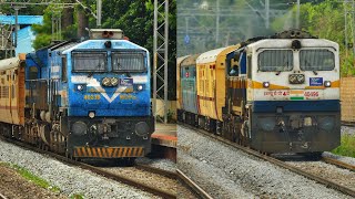 COLOURFUL DIESELS !! EARLY MORNING Action on BENGALURU - HUBLI Line | Indian Railways