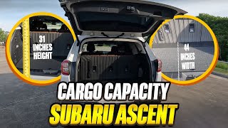 2023 Subaru Ascent - True Cargo Capacity Given In Inches