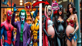 Spiderman vs Wolverine vs Joker | Pregnant women 🤣