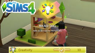 How To Level Up/Max Creativity Child Skill (Cheat) - The Sims 4