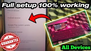 Android 12 with keyboard and keyboard in Mobile full setup 100% working|keyboard mouse full setup