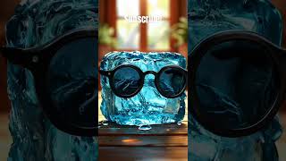 AI ice cube with cool glasses#ai#shorts#memes #art