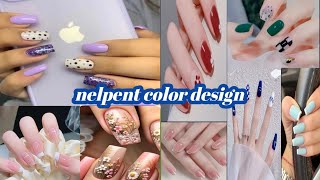 Beautiful nel art|nelpent color| nel polish design|@aqufashionideas