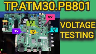 TP.ATM30.PB801 | VOLTAGE TESTING, #ledtvrepair #dubbleimage #andrioadled