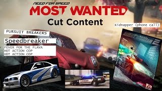 Need For Speed Most Wanted 2012 - Cut Content & Concepts