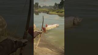 這條魚太肥了This fish is too fat. #gamehighlights #游戏精彩时刻 #reddeadredemption #荒野大镖客2