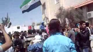 مظاهرة طلابية في حران العواميد 12-4-2012.flv