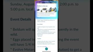 Pokémon GO NEWS 😱 August Community Day Classic BELDUM! #pokemongo #pokemon #pokemongoshorts #hundo