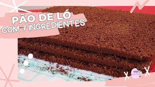 Massa de pão de ló de chocolate com apenas 7 ingredientes - rápido e fácil