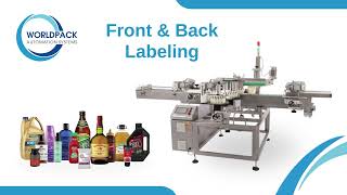 Front and Back Labeling - Oil Can | Labeling Machine Demo