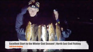 Excellent Start to the Winter Cod Season! | North East Beach Fishing for Cod #codfishing #adventure