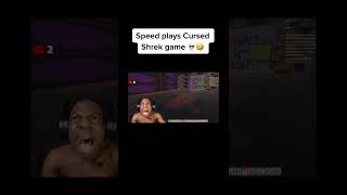 Speed Plays Cursed Shrek Game #shorts #speed #ishowspeed #shrek #horror