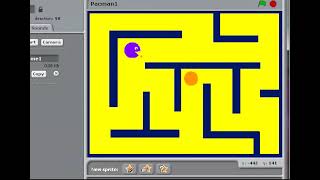 Scratch Pacman game -  - adding sprites