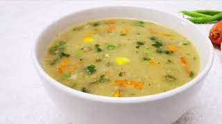 Vegetable Oats Soup || ചൂടോടേ കുടിക്കാൻ oats ഉം vegetables ഉം വെച്ചൊരു Soup | Healthy Vegetable soup