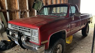 1985 K-20 Chevy Squarebody truck -short video